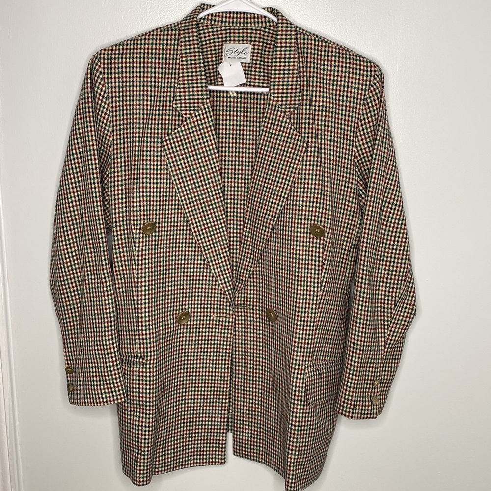 Stylo Moda Casual Gingham set | Blazer & Skirt